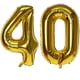thumbnail image 1 of Globos con números EBAIJQUO dorados, 40 láminas de helio, 100 cm, cumpleaños, 1 of 7