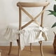 thumbnail image 3 of Xiao Hua Cojín de Silla con Borde de Hoja de Loto a Cuadros Elegante retro Relleno de Algodón Suave Cojín de Asiento Adecuado para Silla de Comedor de Cocina Del Hogar Estilo Casa de Campo 17 x 18, 3 of 4