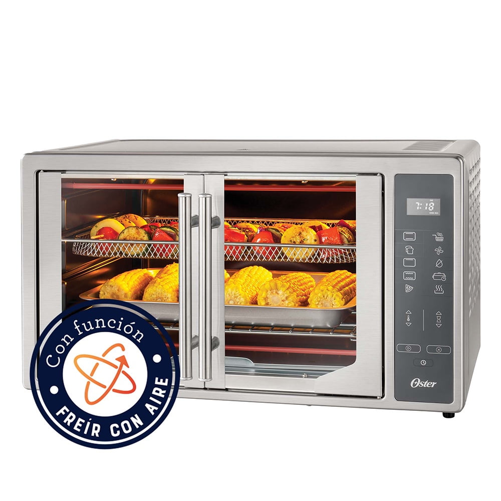 orno Oster® 42l Con Puertas Francés Y Con Freidora De Aire Color ...