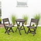 thumbnail image 3 of Set Juego Terraza Plegable plastico Mesa + 2 Sillas Rimax cafe Tamaño Único, 3 of 5
