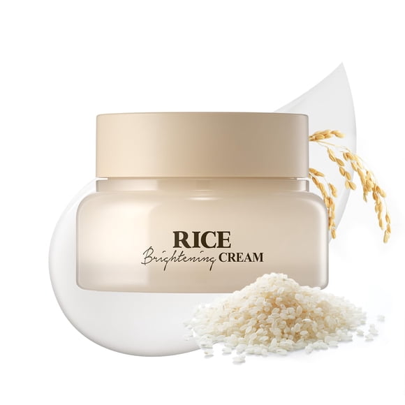Crema hidratante SKINFOOD Rice iluminadora, 60 ml, vegana