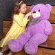 thumbnail image 3 of Oso De Peluche Mao Golan Para Novia Tamaño Grande Morado 120 Cm Color Lavanda, 3 of 7