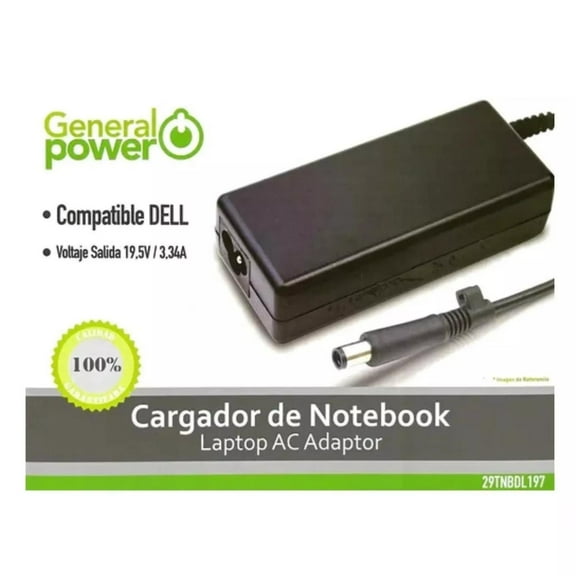 Cargador Alternativo Notebook Dell 19.5V 3.34A