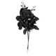 thumbnail image 2 of Flores De Orquídeas Artificiales 3 Uds Tallos De Orquídeas Falsas Decoración Flor De Imitación Para El Hogar Negro, 2 of 3