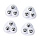 thumbnail image 5 of Rueda giratoria autoadhesiva de 4 uds, giratoria de rotación de 360 ​​grados, rodillos silenciosos de acero inoxidable, deslizadores de muebles para c Blanco, 5 of 5