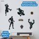 thumbnail image 2 of Pegatinas de pared WALL PALZ Pantera Negra – Set de 7, 2 of 7