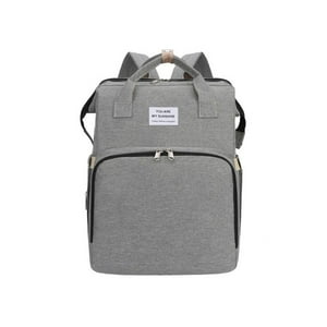 Babyluna - Mochila 3 En 1 - Bolso, Cuna Y Mudador Portátil Gris