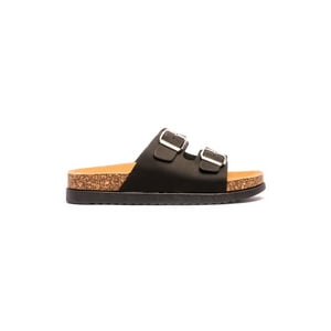 Sandalia Mujer Negro Arlequin Chancleta