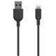 thumbnail image 1 of Cable Lightning a USB onn de 3 pies para iPhone y iPad, negro, 1 of 3