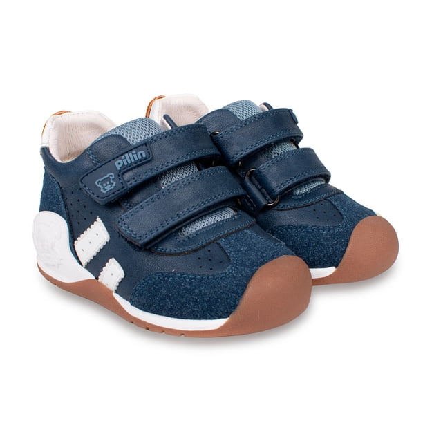 Zapato Clásico Bebé Niño Pasos Retro Azul