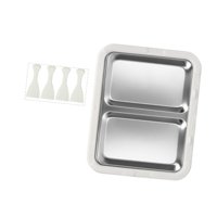 Magideal - Máquina Para Hacer Helados Bandeja Para Helados Divertidas Actividades Para Padres E Hijos Multiusos Fácil De Limpiar Casera Diy Portátil Placa Fría I Blanco Sin Tapa
