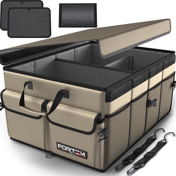 Organizador de maletero FORTEM Auto 50 L plegable 600D Oxford 50 kg