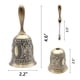 thumbnail image 4 of Campana de mano DomeStar, campana de llamada de latón para bodas, 4 of 6