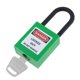 thumbnail image 2 of Candado De Bloqueo De Seguridad Con Llaves Iguales, Grillete De Nailon De 38 Mm, Color Verde, 2 of 5