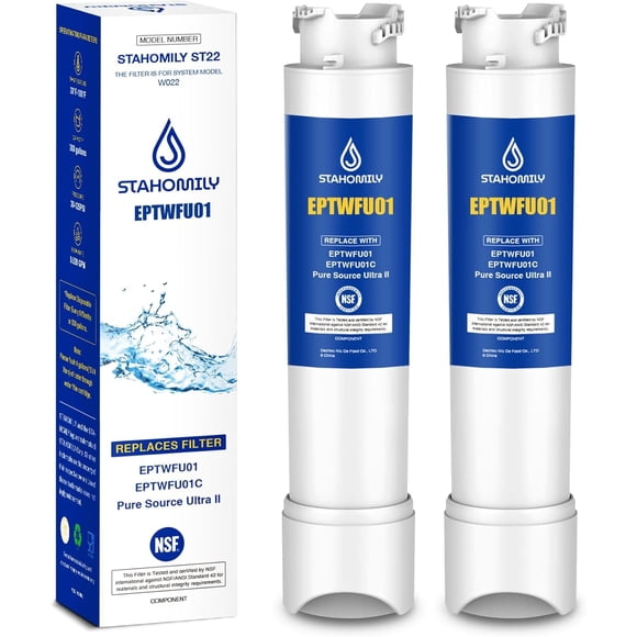 Filtro de agua de repuesto Stahomily EPTWFU01 Frigidaire, paquete de 2
