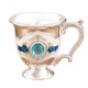 thumbnail image 3 of Vasos De Copa De Vino Que Tallan La Copa De Cóctel Del Patrón Para La Decoración Casera Azul Plateado, 3 of 5