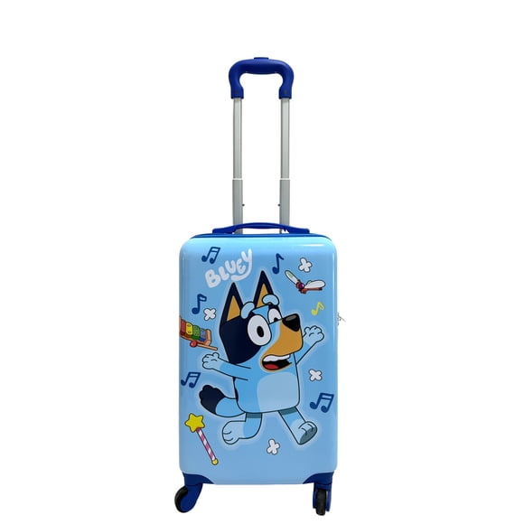 Maleta Infantil BBC Bluey 18 Pulgadas ABS Rígida Celeste