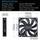 thumbnail image 2 of Ventilador de Refrigeración GDSTIME 80x80x15mm 12V Sin Escobillas 2 Pines, 2 of 9