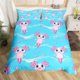 thumbnail image 1 of Galaxy Duvet Cover Twin King Cute Axolotl Bedding Set Cartoon Salamander Comfortable Cover Polyester Ocean Sealife Bedspread Cover, 1 of 5
