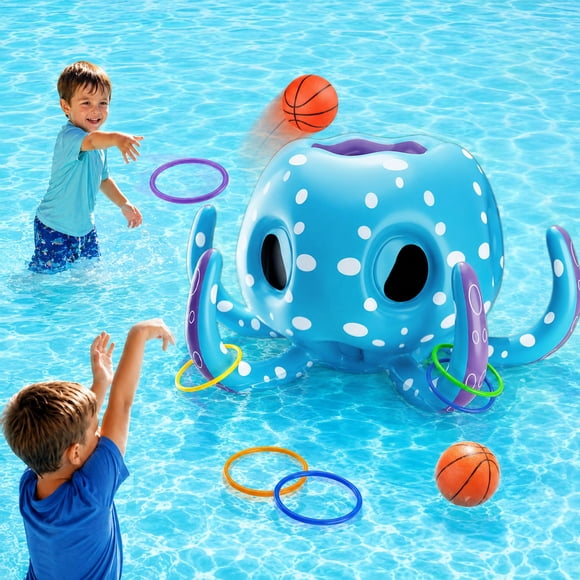 Juego de Lanzamiento de Objetivos Funscape Pulpo Inflable para Piscina