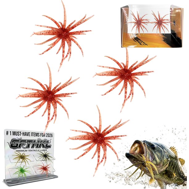 Señuelo criatura tentáculo delicadeza realista hundimiento lento plástico blando pesca lubina
