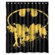 thumbnail image 1 of Cortina de ducha con el logotipo de Batman, juego de cortinas de baño con ganchos, tamaño 60 x 72 pulgadas, 1 of 3