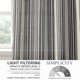 thumbnail image 3 of Cortinas DriftAway Farmhouse, mezcla de lino, 244 cm, con rayas negras, 3 of 7
