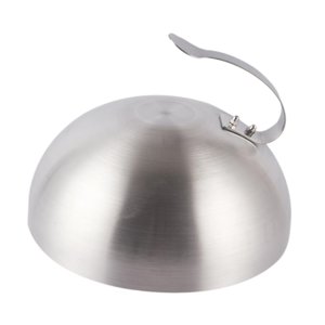 Magideal - Cubierta Para Hamburguesas, Cúpula Para Derretir Queso,Cubierta Redonda De Acero Inoxidable Para Rociar Interiores Y Exteriores,Cúpula Para Asar Para 20Cm