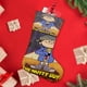 thumbnail image 4 of El Chico Loco Tema: Calcetines de Navidad, fino lino blanco para colgar en escaleras y chimenea, decoración navideña para el hogar, regalo de Navidad. 45cm × 32cm, 4 of 5