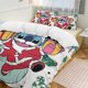 thumbnail image 2 of Merry Christmas Stitch Ho 3 Pieces Duvet Cover Set Full Size Super Soft Fade Resistant Microfiber, 2 of 4