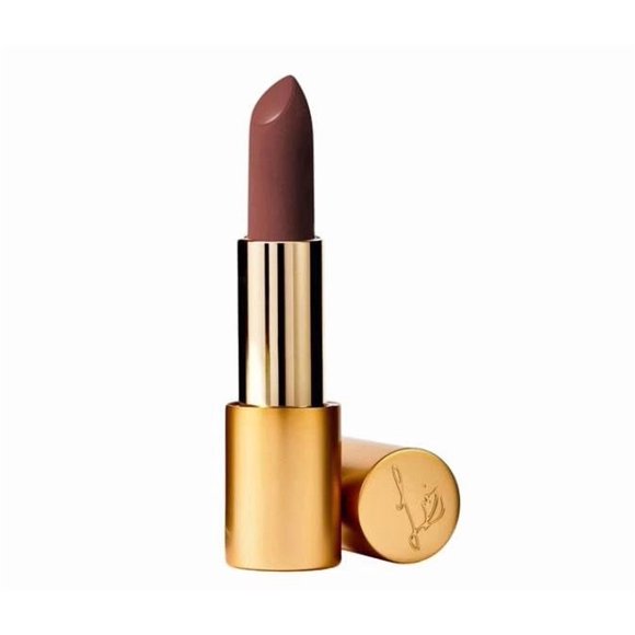 Labial Lisa Eldridge Muse Smoky Rosewood Velvet + Mascarilla
