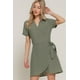 thumbnail image 1 of Vestido Mini Con Efecto Lino Botones Y Lazo Lateral, 1 of 5