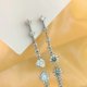 thumbnail image 4 of Aretes Colgantes de Moissanita para Mujer de Plata Esterlina S925 de 3 a 6 Quilates Color D VVS1 Aretes de Diamante para Mujer con Certificado, 4 of 9