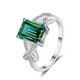 thumbnail image 3 of Moissanite Anillos para Mujer 3Uds Corte Esmeralda Color D VVS1 Anillo de Diamante de Plata Esterlina 925 Moissanite Anillos de Boda Aniversario Compromiso para Mujer con Certificado, 3 of 7