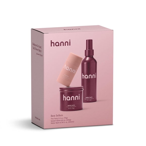 Set de Regalo HANNI Trio Hidratante Splash Salve Water Balm