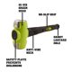 thumbnail image 2 of Martillo Wilton B.A.S.H 16 con cabeza de 1,8 kg, 2 of 9