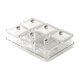 thumbnail image 3 of Plato De Frutas Secas, Plato Dividido Para Servir En Sala De Estar, Comedor, Aperitivos, Blanco, 6 Rejillas, 3 of 5