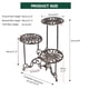 thumbnail image 4 of Soporte para plantas Sungmor de hierro fundido plegable de 3 niveles, 61 cm de alto, 4 of 7