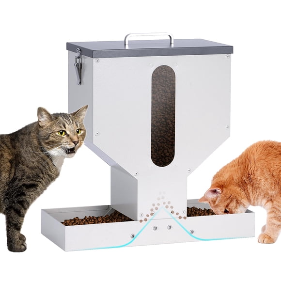 Alimentador automático para gatos PAULOZYN 12 L dispensador dual de gravedad