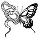 thumbnail image 5 of Escultura De Pared Colgante Con Acento Moderno Para Ba?o, Mariposa, Decoración De Pared De Metal Con Serpiente, 5 of 5