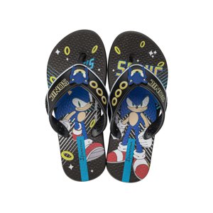 Sandalia Infantil Negro Sonic Game Ipanema