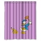 thumbnail image 1 of Cortina de ducha con diseño de dibujos animados de Donald Duck y Pluto, juego de cortina de baño con ganchos, tamaño 60 x 72 pulgadas, 1 of 3