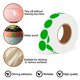 thumbnail image 3 of Etiquetas de puntos circulares verdes de 1,3 cm – 1000 uds – Aanxufa, 3 of 9