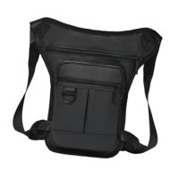 Magideal - Riñonera Para Hombre, Riñonera, Riñonera Para Motocicleta, Riñonera, Riñonera, Bolso De Hombro, Bolsa De Muslo Para Senderismo, Viajes, Ciclismo, Camp Negro