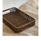 thumbnail image 1 of Bandeja Rectangular de Mimbre (32 × 23 × 5 cm) Color Marròn, 1 of 4