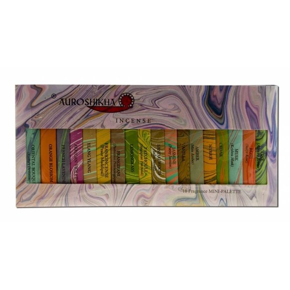 Auroshikha Incienso Classic Marmoleado – Muestra de 18 Fragancias