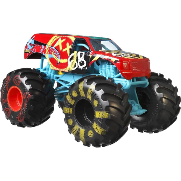 Camión de juguete Hot Wheels Monster Trucks Demo Derby, escala 1:24, para niños de 3 a 8 años, gran regalo