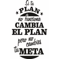 Rienda Libre Graphics - Frase Deco Si Tu Plan No Funciona Fr‑11045