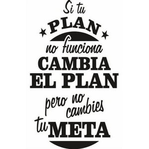 Rienda Libre Graphics - Frase Deco Si Tu Plan No Funciona Fr‑11045