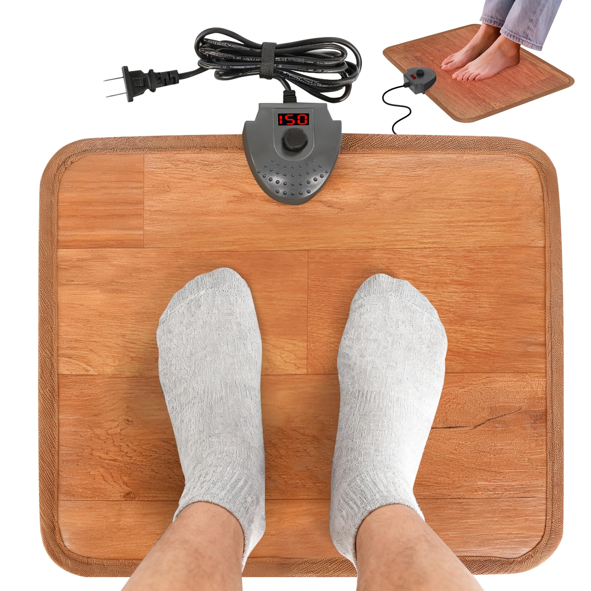Alfombrilla Térmica Para Debajo Del Escritorio Hodeamy, Calentador De Pies, 110 V, 55 W